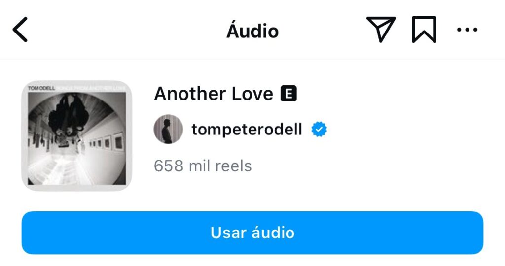 Capa do single "Another Love" de Tom Peter Odell.