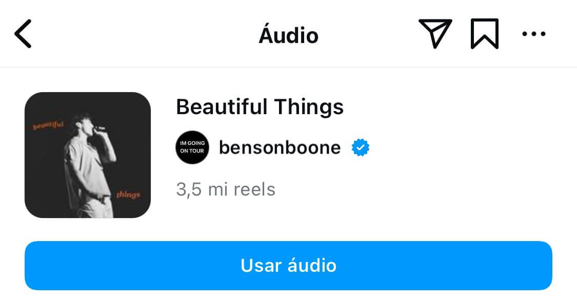 Capa do single "Beautiful Things" de Benson Boone.