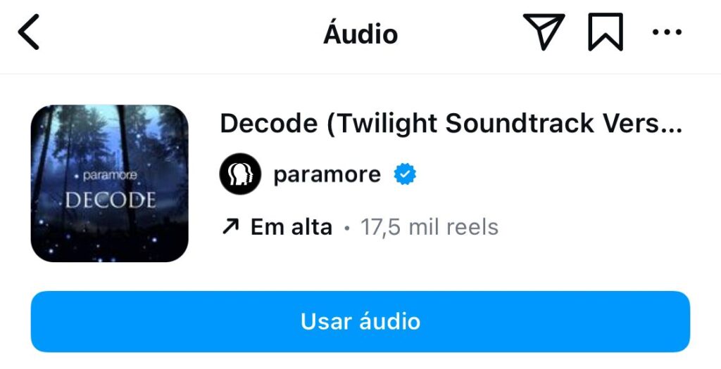 Capa do single "Decode" de Paramore.