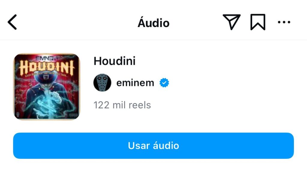 Capa do single "Houdini" de Eminem.