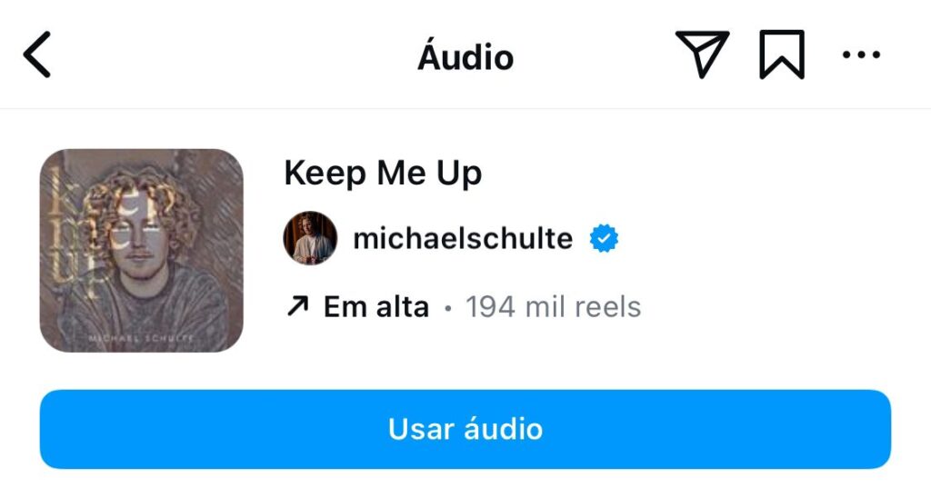 Capa do single "Keep Me Up" de Michael Schulte.