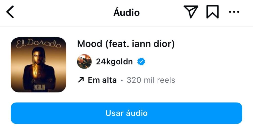 Capa do single "Mood (feat. Iaan Dior)" de 24kgoldn.