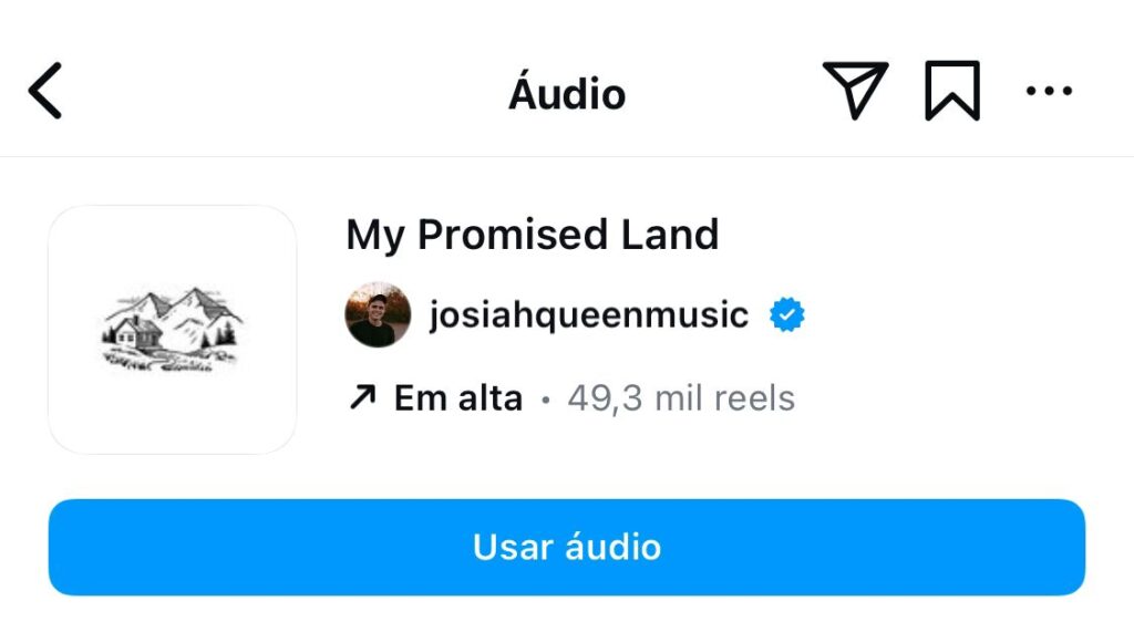 Capa do single "My Promised Land" de Josiah Queen Music.