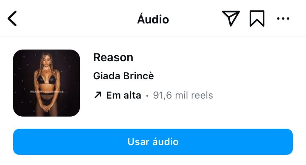 Capa do single "Reason" de Giada Brincé.