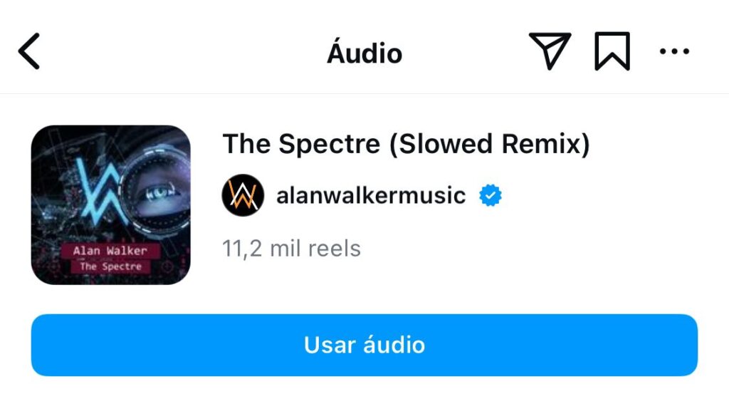 Capa do single "The Spectre (Slowed Remix)" de Alan Walker Music.