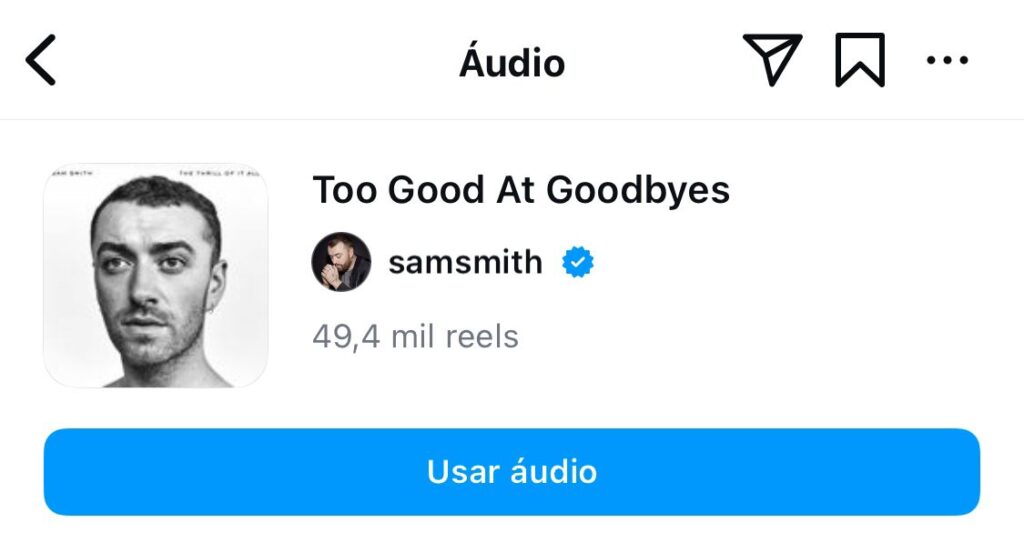 Capa do single "Too Good At Goodbyes" de Sam Smith.